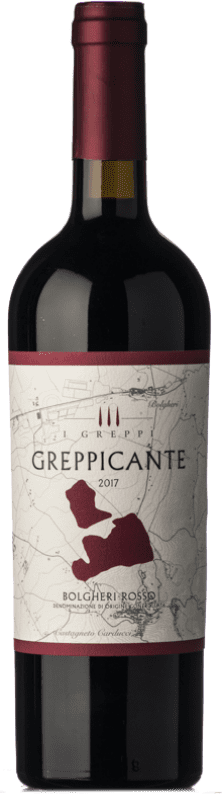 Free Shipping | Red wine I Greppi Rosso Greppicante D.O.C. Bolgheri Tuscany Italy Merlot, Cabernet Sauvignon, Cabernet Franc 75 cl