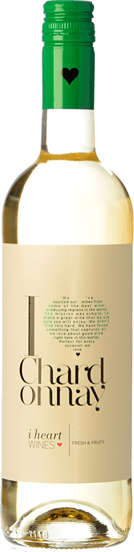 Envio grátis | Vinho branco I Heart Hungria Chardonnay 75 cl