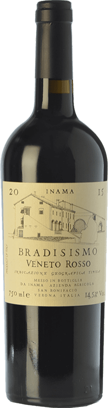 Бесплатная доставка | Красное вино Inama Rosso Bradisismo I.G.T. Veneto Венето Италия Cabernet Sauvignon, Carmenère 75 cl