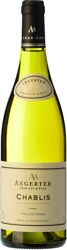 Free Shipping | White wine Jean-Luc & Paul Aegerter Vieilles Vignes Aged A.O.C. Chablis Burgundy France Chardonnay 75 cl
