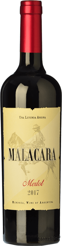 16,95 € | Red wine Kauzo Malacara Joven I.G. Mendoza Mendoza Argentina Merlot Bottle 75 cl