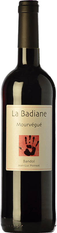 Free Shipping | Red wine La Badiane Mourvègue Aged A.O.C. Bandol Provence France Monastrell 75 cl