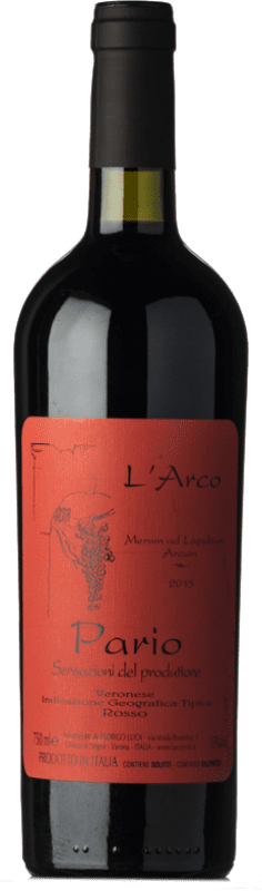 Free Shipping | Red wine L'Arco di Luca Pario I.G.T. Veronese Veneto Italy Corvina, Rondinella, Molinara, Croatina 75 cl