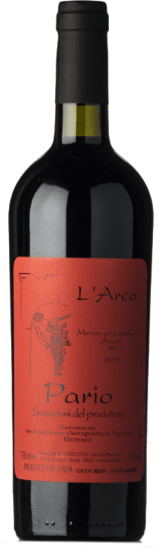 Envío gratis | Vino tinto L'Arco di Luca Pario I.G.T. Veronese Veneto Italia Corvina, Rondinella, Molinara, Croatina 75 cl