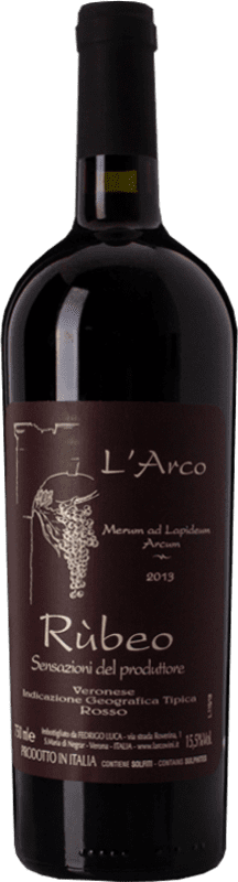 Бесплатная доставка | Красное вино L'Arco di Luca Rubeo I.G.T. Veronese Венето Италия Merlot, Cabernet Sauvignon, Cabernet Franc, Corvina, Rondinella, Molinara 75 cl