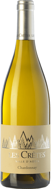 Бесплатная доставка | Белое вино Les Cretes D.O.C. Valle d'Aosta Валле д'Аоста Италия Chardonnay 75 cl