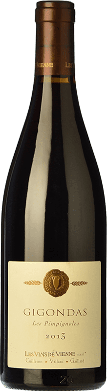 Free Shipping | Red wine Les Vins de Vienne Les Pimpignoles Aged A.O.C. Gigondas Rhône France Syrah, Grenache, Monastrell 75 cl