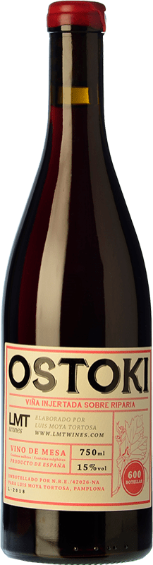 Envoi gratuit | Vin rouge LMT Luis Moya Ostoki Chêne Espagne Grenache 75 cl