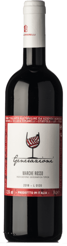 Free Shipping | Red wine Luca Cimarelli Generazioni Rosso I.G.T. Marche Marche Italy Sangiovese, Montepulciano 75 cl