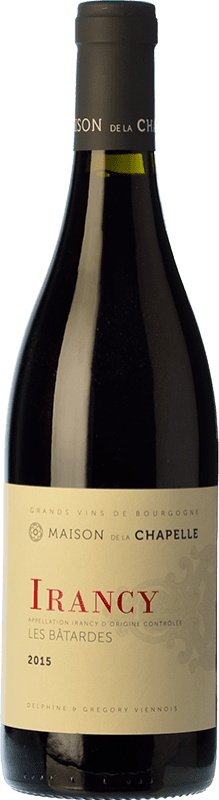 Free Shipping | Red wine La Chapelle Irancy Les Bâtardes Aged A.O.C. Chablis Burgundy France Pinot Black 75 cl