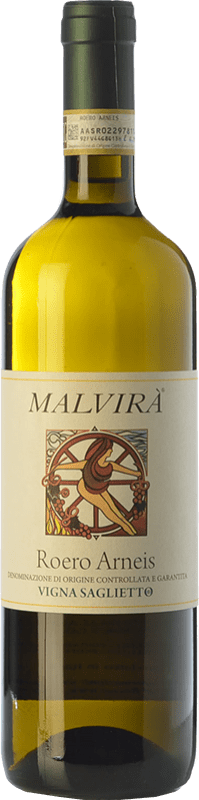 16,95 € | 白酒 Malvirà Saglietto D.O.C.G. Roero 皮埃蒙特 意大利 Arneis 75 cl