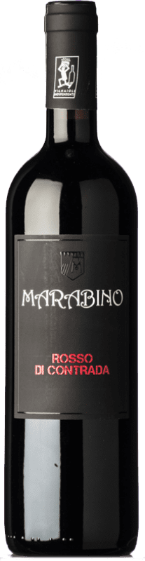 Free Shipping | Red wine Marabino Rosso di Contrada D.O.C. Sicilia Sicily Italy Nero d'Avola 75 cl
