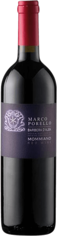 Бесплатная доставка | Красное вино Marco Porello Mommiano D.O.C. Barbera d'Alba Пьемонте Италия Barbera 75 cl