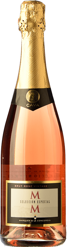 Envio grátis | Espumante rosé Marqués de Monistrol MM Selección Especial Rosé Brut D.O. Cava Espanha Monastrell, Pinot Preto 75 cl