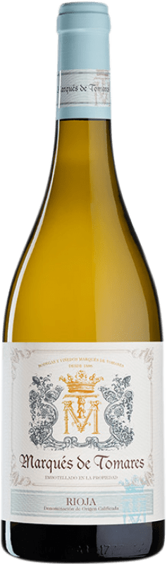 Envío gratis | Vino blanco Marqués de Tomares Blanco Barrica Crianza D.O.Ca. Rioja La Rioja España Viura, Garnacha Blanca 75 cl