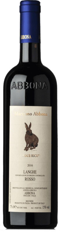 21,95 € 送料無料 | 赤ワイン Abbona Rosso Due Ricu D.O.C. Langhe