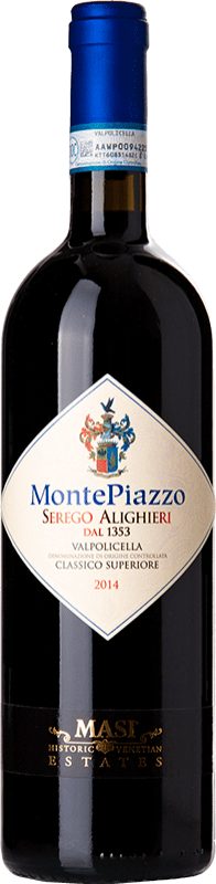 31,95 € | Красное вино Masi Superiore Alighieri Montepiazzo D.O.C. Valpolicella Венето Италия Corvina, Rondinella, Molinara 75 cl