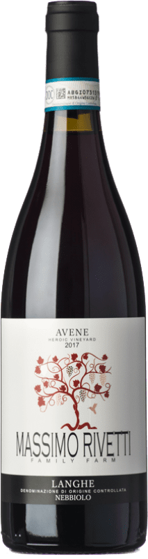 Бесплатная доставка | Красное вино Massimo Rivetti Avene D.O.C. Langhe Пьемонте Италия Nebbiolo 75 cl