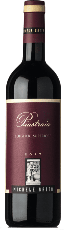 Бесплатная доставка | Красное вино Michele Satta Piastraia Superiore D.O.C. Bolgheri Тоскана Италия Merlot, Syrah, Cabernet Sauvignon, Sangiovese 75 cl