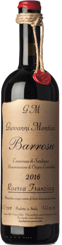 Free Shipping | Red wine Montisci Barrosu Franziska Reserve D.O.C. Cannonau di Sardegna Sardegna Italy Cannonau 75 cl