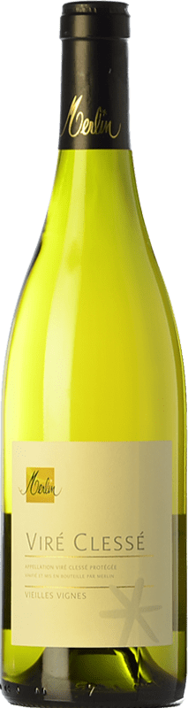 Envoi gratuit | Vin blanc Olivier Merlin Viré-Clessé Vieilles Vignes Crianza A.O.C. Mâcon Bourgogne France Chardonnay 75 cl