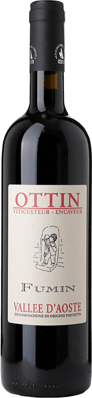 Free Shipping | Red wine Ottin D.O.C. Valle d'Aosta Valle d'Aosta Italy Fumin 75 cl