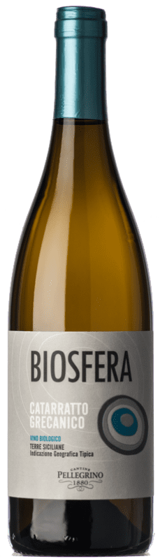 7,95 € | Vin blanc Cantine Pellegrino Biosfera I.G.T. Terre Siciliane Sicile Italie Grecanico, Catarratto 75 cl