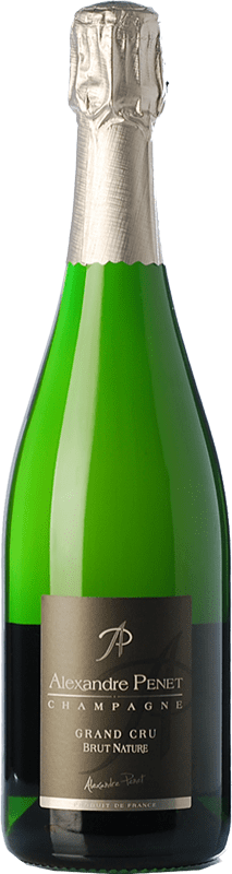 Envio grátis | Espumante branco Penet-Chardonnet Alexandre Penet Grand Cru Brut Nature A.O.C. Champagne Champagne França Pinot Preto, Chardonnay 75 cl