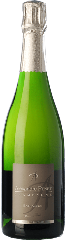 41,95 € | Espumante branco Penet-Chardonnet Alexandre Penet Extra Brut A.O.C. Champagne Champagne França Pinot Preto, Chardonnay, Pinot Meunier 75 cl