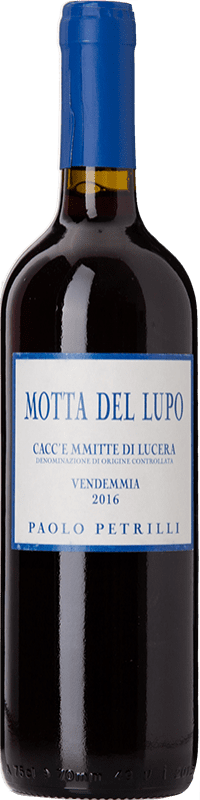 Envoi gratuit | Vin rouge Paolo Petrilli Motta del Lupo D.O.C. Cacc'e Mmitte di Lucera Pouilles Italie Sangiovese, Nero di Troia, Bombino 75 cl