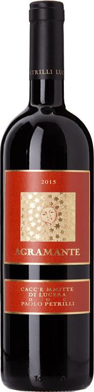 21,95 € | Red wine Paolo Petrilli Agramante D.O.C. Cacc'e Mmitte di Lucera Puglia Italy Sangiovese, Nero di Troia, Bombino 75 cl
