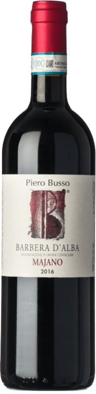 22,95 € | Красное вино Piero Busso Majano D.O.C. Barbera d'Alba Пьемонте Италия Barbera 75 cl