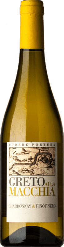 Бесплатная доставка | Белое вино Fortuna Greto alla Macchia I.G.T. Toscana Тоскана Италия Pinot Black, Chardonnay 75 cl