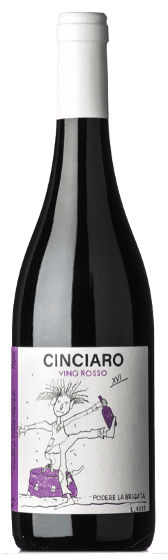 Бесплатная доставка | Красное вино La Brigata Cinciaro Rosso D.O.C. Abruzzo Абруцци Италия Bacca Red 75 cl