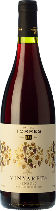9,95 € | Red wine Torres Vinyarets Roble D.O. Penedès Catalonia Spain Tempranillo, Grenache, Sumoll Bottle 75 cl