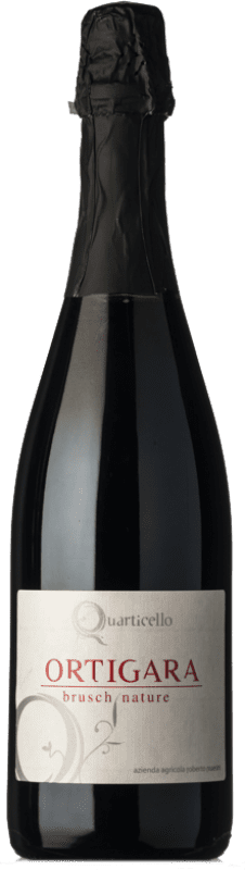 Бесплатная доставка | Красное игристое Quarticello Lambrusco Metodo Classico Ortigara Природа Брута I.G.T. Emilia Romagna Эмилия-Романья Италия Lambrusco Maestri, Lambrusco Grasparossa 75 cl