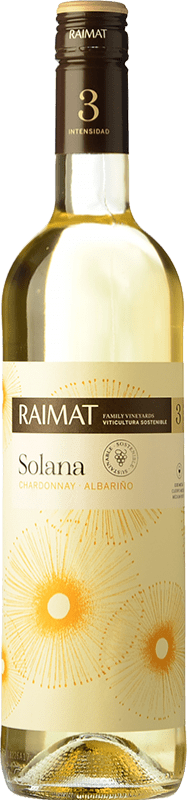 Free Shipping | White Wine Raimat Solana D.O. Costers del Segre Catalonia Spain Chardonnay, Albariño — Albarinho 75 cl