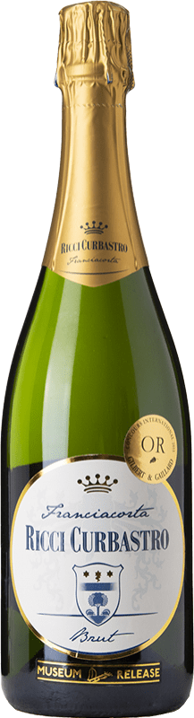 Envoi gratuit | Blanc mousseux Ricci Curbastro Museum Brut D.O.C.G. Franciacorta Lombardia Italie Pinot Noir, Chardonnay, Pinot Blanc 75 cl