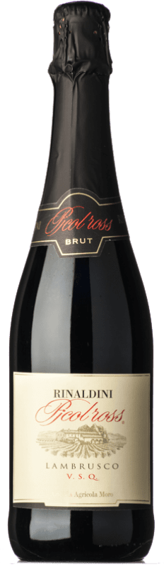 Envio grátis | Espumante tinto Rinaldini Metodo Classico Brut I.G.T. Emilia Romagna Emília-Romanha Itália Lambrusco 75 cl