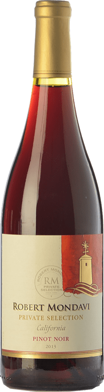 Free Shipping | Red wine Robert Mondavi Private Selection Oak United States Pinot Black 75 cl