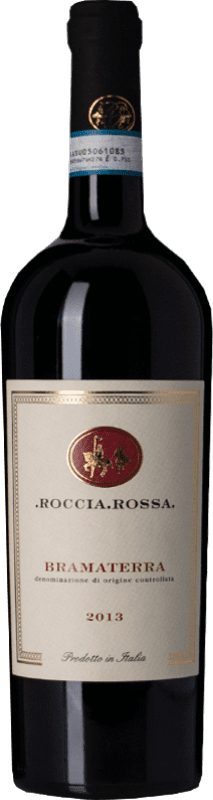 Free Shipping | Red wine Roccia Rossa D.O.C. Bramaterra Piemonte Italy Nebbiolo, Croatina, Vespolina 75 cl