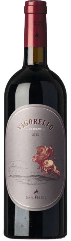197,95 € Free Shipping | Red wine San Felice Rosso Vigorello I.G.T. Toscana Tuscany Italy Merlot, Cabernet Sauvignon, Petit Verdot, Pugnitello Bottle 75 cl