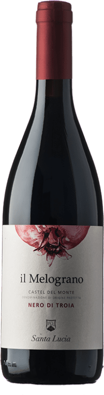 Envoi gratuit | Vin rouge Saint Lucia Distillers Il Melograno D.O.C. Castel del Monte Pouilles Italie Nero di Troia 75 cl