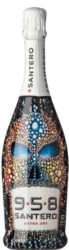 9,95 € Бесплатная доставка | Белое игристое Santero 958 Extradry Calavera Bormida Bubbles Экстра сухой D.O.C. Piedmont