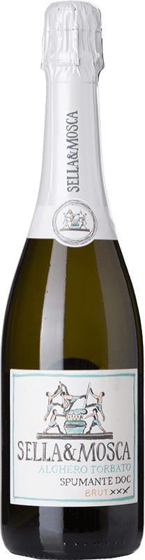 13,95 € 送料無料 | 白スパークリングワイン Sella e Mosca Brut D.O.C. Alghero