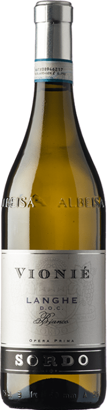 15,95 € Free Shipping | White wine Sordo Bianco Vionié D.O.C. Langhe Piemonte Italy Viognier Bottle 75 cl