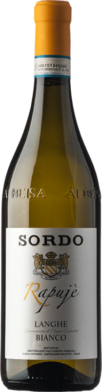 11,95 € | White wine Sordo Bianco Rapujé D.O.C. Langhe Piemonte Italy Viognier, Chardonnay, Sauvignon Bottle 75 cl