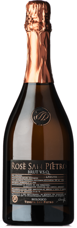 送料無料 | ロゼスパークリングワイン San Pietro Rosé Brut D.O.C. Piedmont ピエモンテ イタリア Albarossa 75 cl