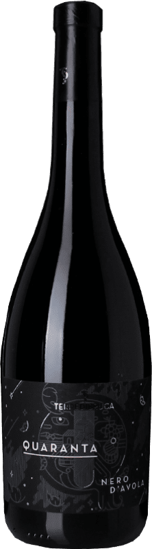 Бесплатная доставка | Красное вино Terre di Bruca Quaranta D.O.C. Sicilia Сицилия Италия Nero d'Avola 75 cl