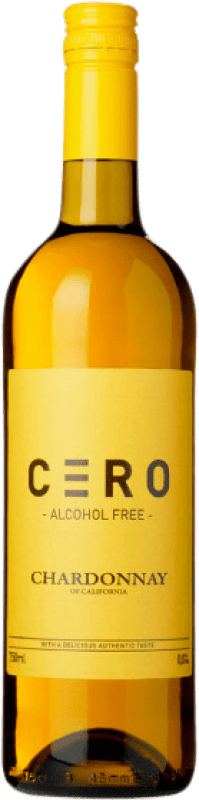 Free Shipping | White wine Cero California United States Chardonnay 75 cl Alcohol-Free